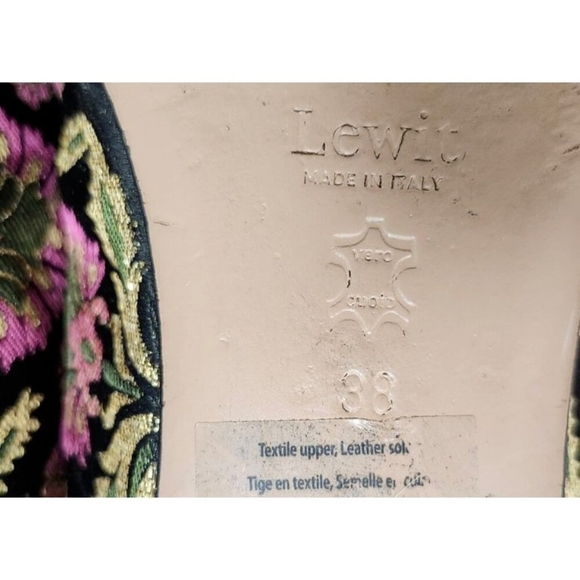 Lewit Brocade Smoking Slippers Flats Size EU 38/US 7.5 - Picture 13 of 14